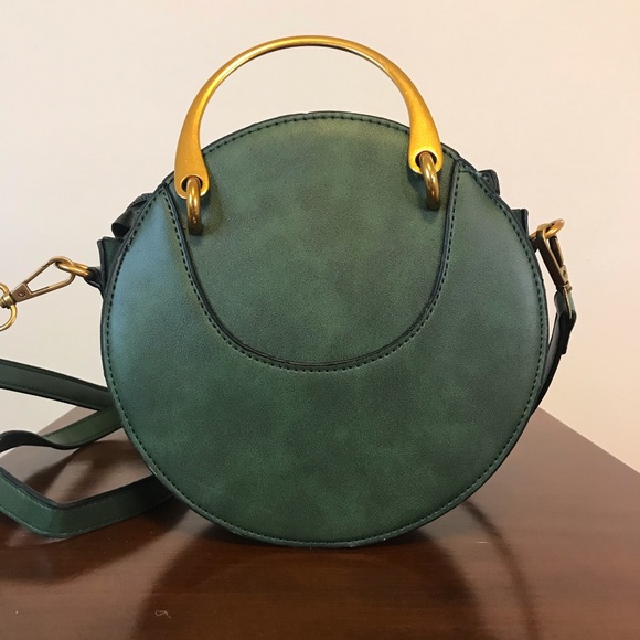Circle Green and Gold Cross-body Purse - Picture 2 of 5